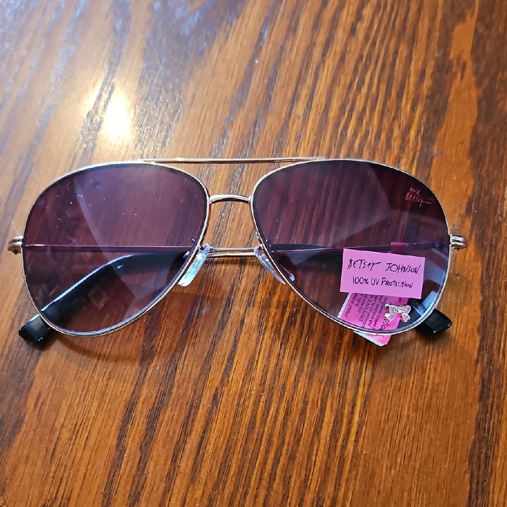 Betsey Johnson Purple Lens Sunglasses